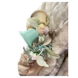 Collectible Porcelain English Garden Santa Doll 16 Inch with Accessories