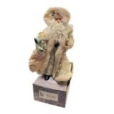 Collectible Porcelain English Garden Santa Doll 16 Inch with Accessories