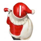 Set of 2 Ceramic Santa Claus Holiday Figurines