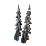 Collection of Decorative Christmas Trees Assorted Materials and Sizes