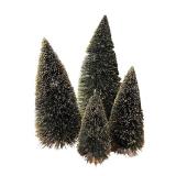 Collection of Decorative Christmas Trees Assorted Materials and Sizes