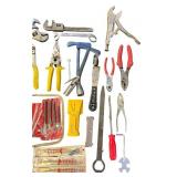 Large Assortment of Hand Tools Including Hammers, Pliers, Wrenches, and Screwdriver Sets
