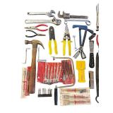 Large Assortment of Hand Tools Including Hammers, Pliers, Wrenches, and Screwdriver Sets