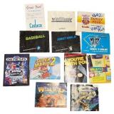 Collection of 12 Vintage Video Game Instruction Manuals