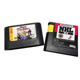 Lot of 2 Sega Genesis Game Cartridges Virtua Fighter 32X and NHL 94