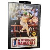 Sega Genesis Sports Talk Baseball Game Cartridge with Case