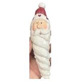 Set of 4 Handcrafted Santa Claus Figurines Holiday Decor
