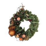 Collection of Artificial Holiday Wreaths and Decorative Garlands