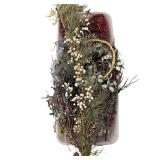 Collection of Artificial Holiday Wreaths and Decorative Garlands