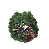 Collection of Artificial Holiday Wreaths and Decorative Garlands