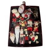 Large Collection of Assorted Christmas Ornaments and Santa Decorations