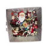 Large Collection of Assorted Christmas Ornaments and Santa Decorations
