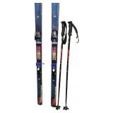 Dynastar Vertical 4x4 Skis with Bindings and Poles