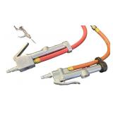 Lot of 5 Pneumatic Blow Guns with Hoses and Accessories