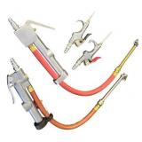 Lot of 5 Pneumatic Blow Guns with Hoses and Accessories