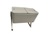 Large Rolling Metal Cooler with Lid and Handles