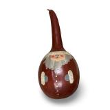 Santa Claus Christmas Decor Lot with Carved Wood and Painted Gourd Figures