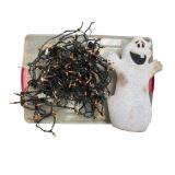 Halloween Decor Lot with Lights, Tombstones, and Props