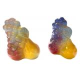 Vintage Ceramic Grape Cluster Salt and Pepper Shakers