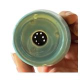Vintage Turquoise Ceramic Salt and Pepper Shakers Set