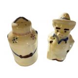 Vintage Shawnee Ceramic Farmer and Milk Can Salt and Pepper Shaker Set