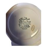Set of 4 Stratford by Wood & Sons Ironstone Plates Carrier & Ives Scenes