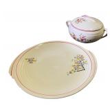 Edwin M. Knowles Yorktown Shape Serving Platter and Covered Dish