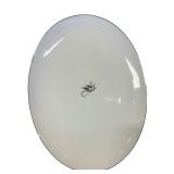 Collection of 9 Vintage Decorative Plates and Platters with Floral Patterns