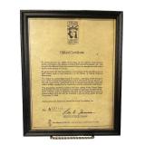Liberty/Ellis Island Foundation Statue of Liberty Replica with Certificate