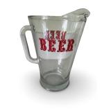 Beer Pitcher and Assorted Novelty Shot Glasses Set