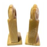 Pair of Marble Horse Head Bookends
