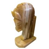 Pair of Marble Horse Head Bookends