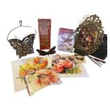 Butterfly and Floral Home Decor Collection with Prints and Accents