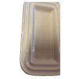 Two Le Creuset Red Stoneware Butter Dish (No Lid)