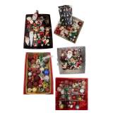 Large Collection of Assorted Christmas Ornaments and Santa Decorations
