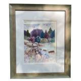 Collection of 7 pieces of framed Artwork