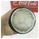 Set of 8 Unique Cities Vintage Coca-Cola 16 oz Glass Bottles and Red Carrier