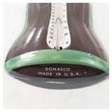 Vintage Coca-Cola Bottle Metal Thermometer by Donasco