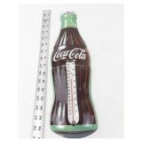 Vintage Coca-Cola Bottle Metal Thermometer by Donasco