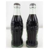 Pair of Vintage Coca-Cola Bottles Albert Lea and Marshall Minn. 6.5 oz