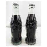 Pair of Vintage Coca-Cola Bottles Albert Lea and Marshall Minn. 6.5 oz