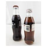 Set of 2 Vintage Coca-Cola Bottles - Classic and Light 237mL/200mL