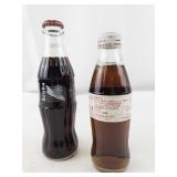 Set of 2 Vintage Coca-Cola Bottles - Classic and Light 237mL/200mL