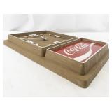 Vintage Coca-Cola Wall Clock with Wood Finish and Retro Logo