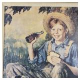 Norman Rockwell Limited Edition Framed Print The Barefoot Boy Coca-Cola 1979. #88/300