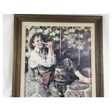 Norman Rockwell Framed Print "The Old Oaken Bucket" Limited Edition 1979. #126/300