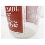 1970s Bacardi and Coke Glass Pitcher with Handle