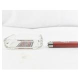 Coca-Cola Glass Ashtray with Stained Glass Style Logo and Coke Lighter