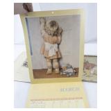 Vintage Bessie Pease Gutmann 1989 Calendar and Art Prints Collection