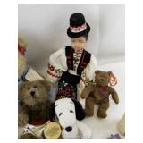 Plush and Doll Collection including Chantilly Lane Musical Bear, Boyd